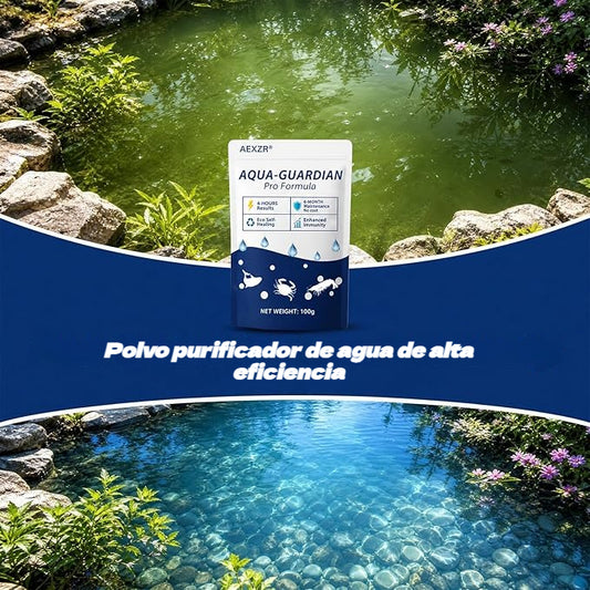 🔥Polvo para el cuidado y la purificación del agua del acuario, de larga duración, seguro e inofensivo para peces y plantas.