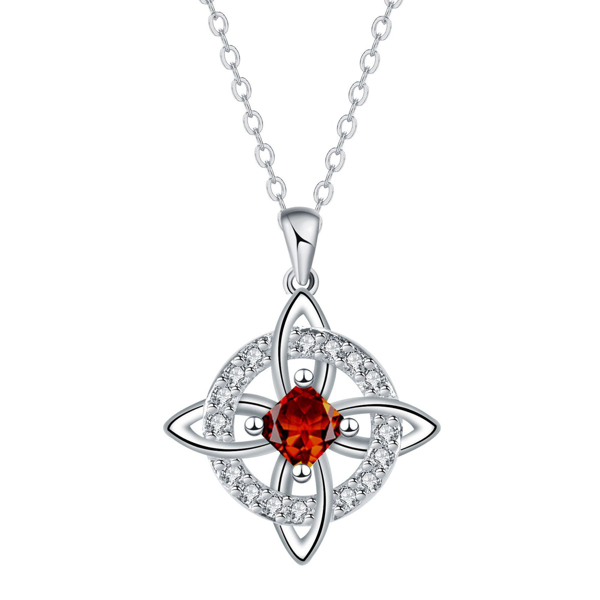 ✨🔮Collar místico de nudo de bruja con piedra de nacimiento 💞 Protege a tus seres queridos