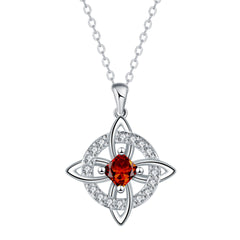 ✨🔮Collar místico de nudo de bruja con piedra de nacimiento 💞 Protege a tus seres queridos