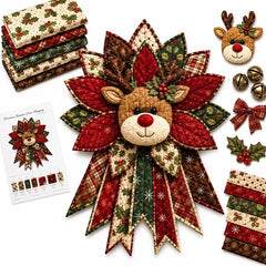 🎇🎄Set za šivanje prošivenih božićnih ukrasa za vrata (7 dizajna)
