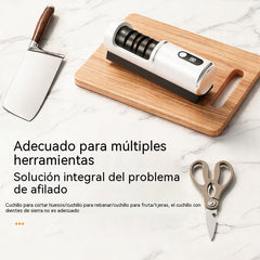 ⏳ ¡40% de descuento! 🔪 Afilador de cuchillos eléctrico inalámbrico multifuncional, recargable ✨
