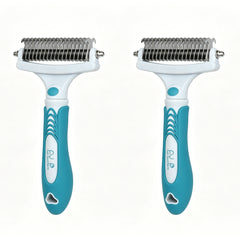 🐶🔥Compre 1 y obtenga 1 gratis（2 piezas）Cepillo de doble cara para el aseo de mascotas y la eliminación de pelo