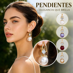 💋Pendientes de plata con perlas de lujo francés de nuevo estilo 2026