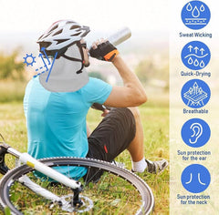 📣Este gorro de secado rápido, fresco y sin ala cuenta con diseño de protección para el cuello. Absorbe el sudor y brinda protección solar, por lo que es ideal para la pesca, el senderismo y los trabajos al aire libre.