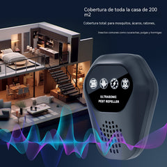 ✨【Compra uno y llévate otro gratis】🐭Repelente de roedores multifuncional e inteligente por ultrasonidos de frecuencia variable para hogares y almacenes