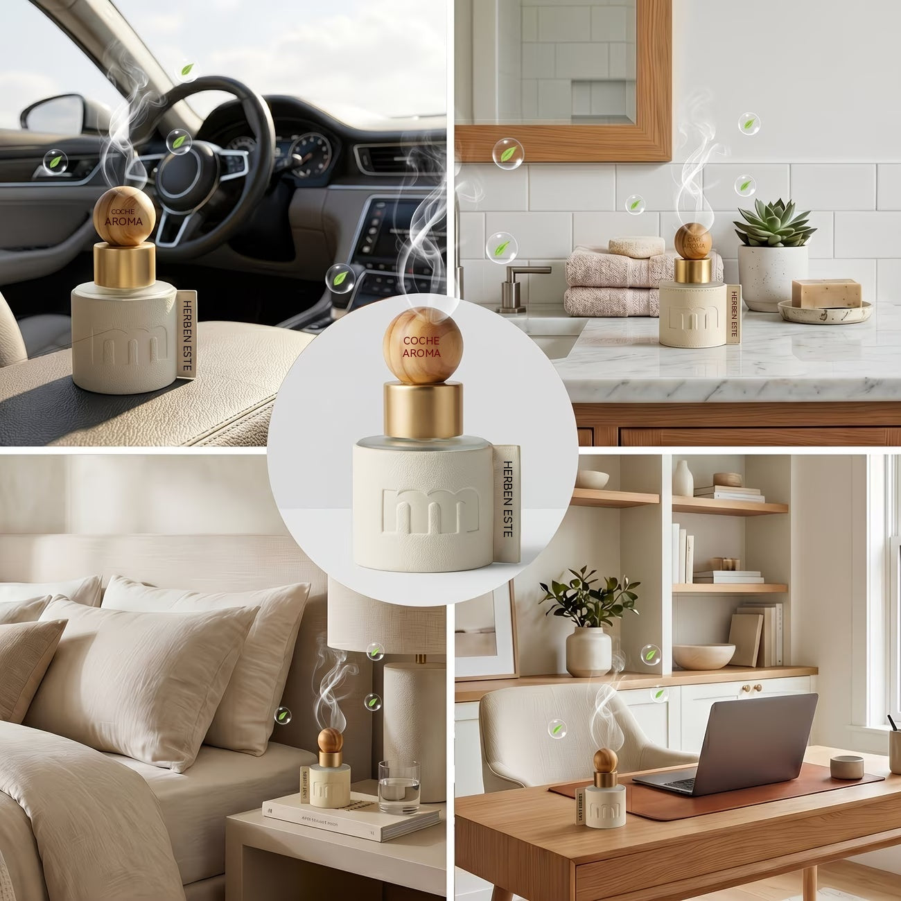 ✨【Compra 1 y llévate 1 gratis】🌿Ambientador para coche con un suave y duradero aroma a jazmín.