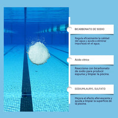 🔥【Compra 1, llévate 1 gratis】🏊‍♀️💧Pastillas limpiadoras para piscinas para un agua clara y transparente.