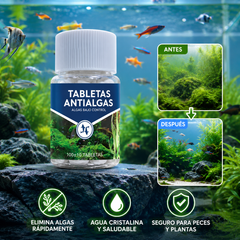 🔥Compra 2 y llévate 2 gratis (4 botellas-400 piezas)🐠🌿 Pastillas purificadoras de agua para acuario