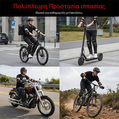 🏍️ ¡Aprovecha ahora con un 40% de descuento! 🛡️ Conjunto de rodilleras y coderas para moto: resistentes a los impactos, con correas ajustables y forro transpirable. Imprescindibles para tu seguridad al conducir, patinar o montar en bicicleta. 💪