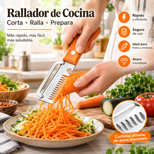 🔥Compre 1 y obtenga 1 gratis（2 piezas）💥🔪Cortador y pelador multifuncional de acero inoxidable🧅