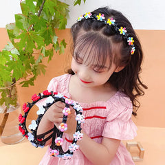 👑【5 piezas】Palitos, pinzas y cintas trenzadas para niñas
