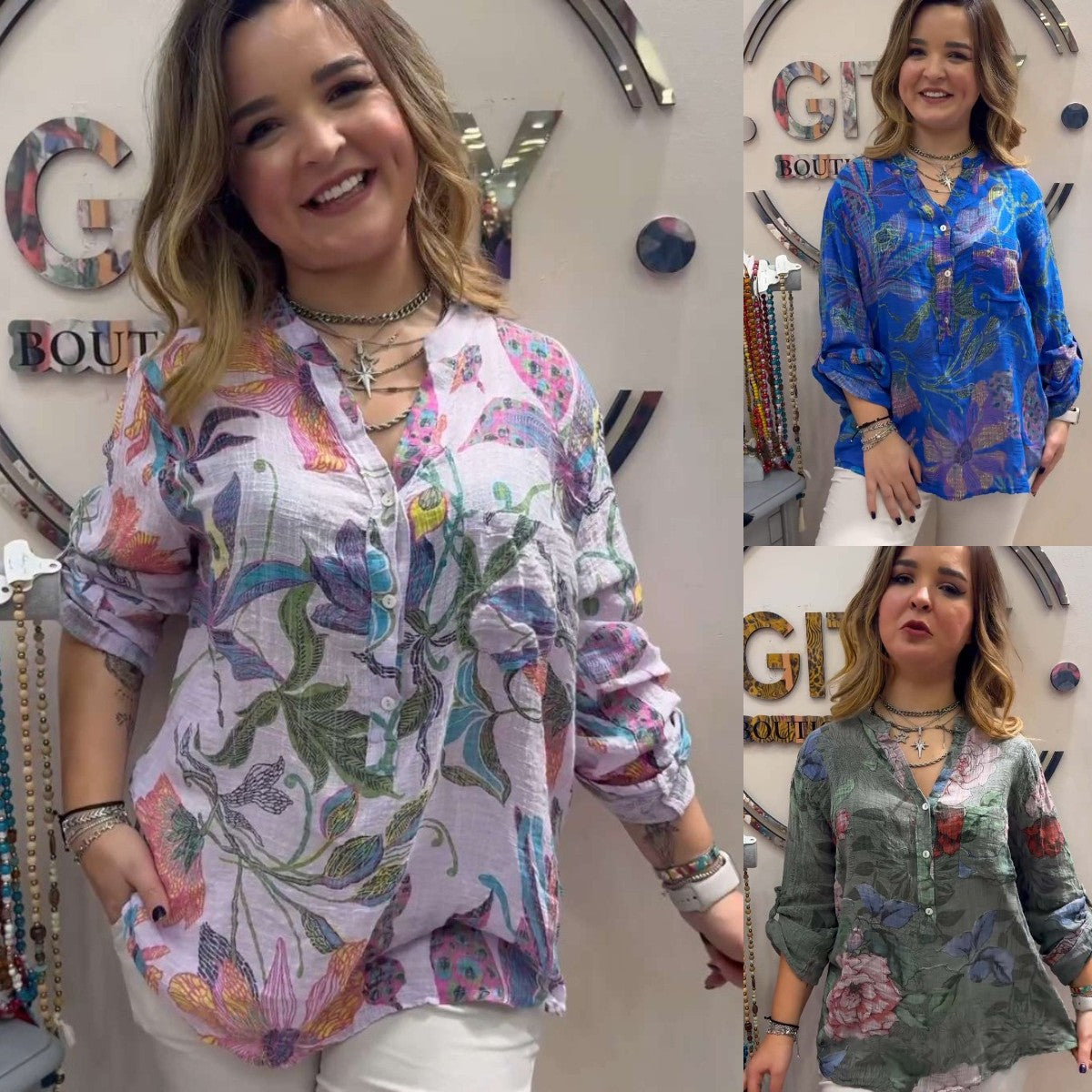 💐【S-5XL】🦋2025 nueva camisa de cuello alto de moda para mujer