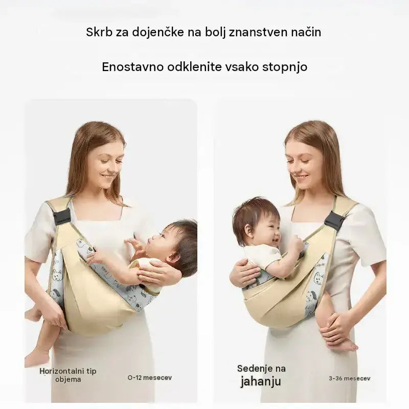 🎉 Prodanih več kot 50.000 enot! 👶 Zračna nosilka za dojenčke 4 v 1: omogoča nošenje dojenčka spredaj ali na hrbtu, obrnjenega navznoter ali navzven, udobna za dojenčke od 0 do 36 mesecev. 💞✨