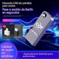 🚗🔥【32 GB】🎵Memoria USB universal de alta calidad para música en coches【2500 canciones populares + 100 vídeos】