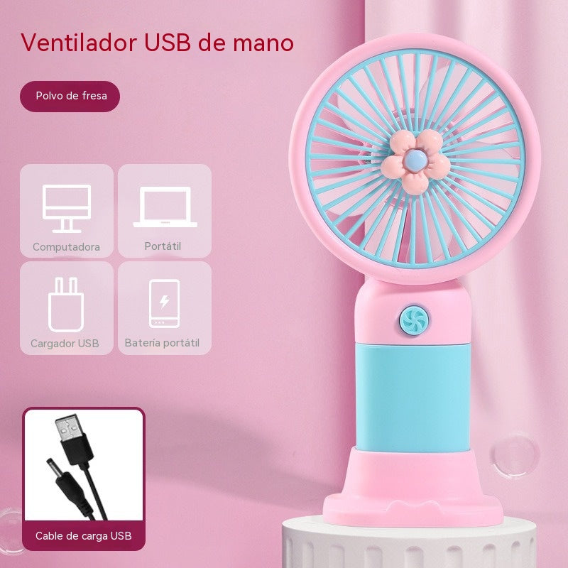 【Compra 1 y llévate 1 gratis】Mini ventilador portátil, recargable por USB, de mano.
