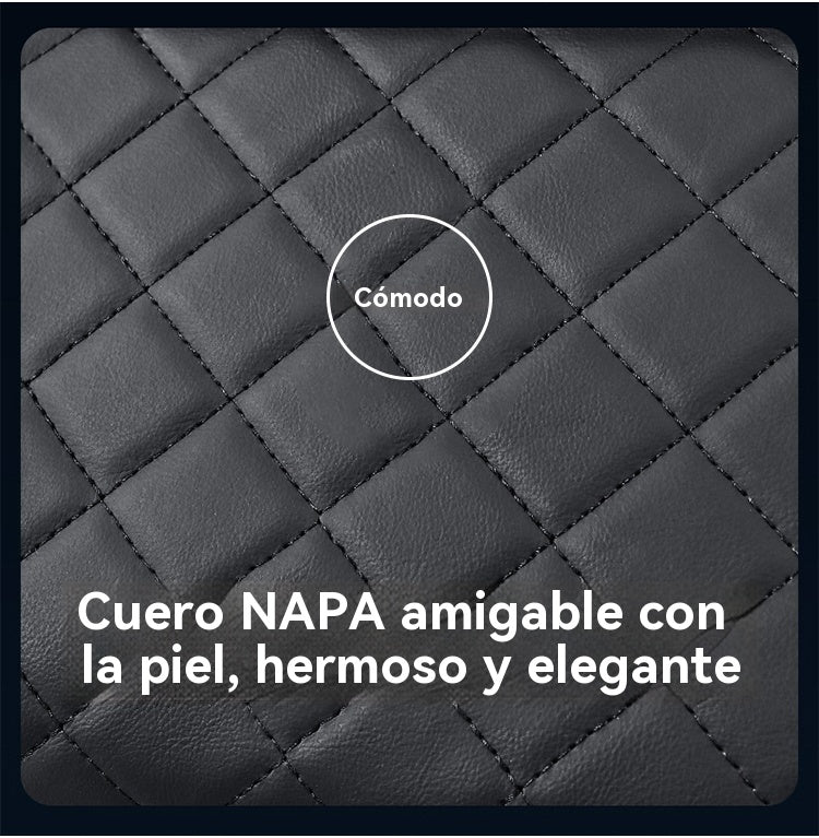 🔥🚗Almohadilla universal 4 en 1 para reposabrazos de coche de cuero ✅ Caja de pañuelos incorporada ✅ Portavasos
