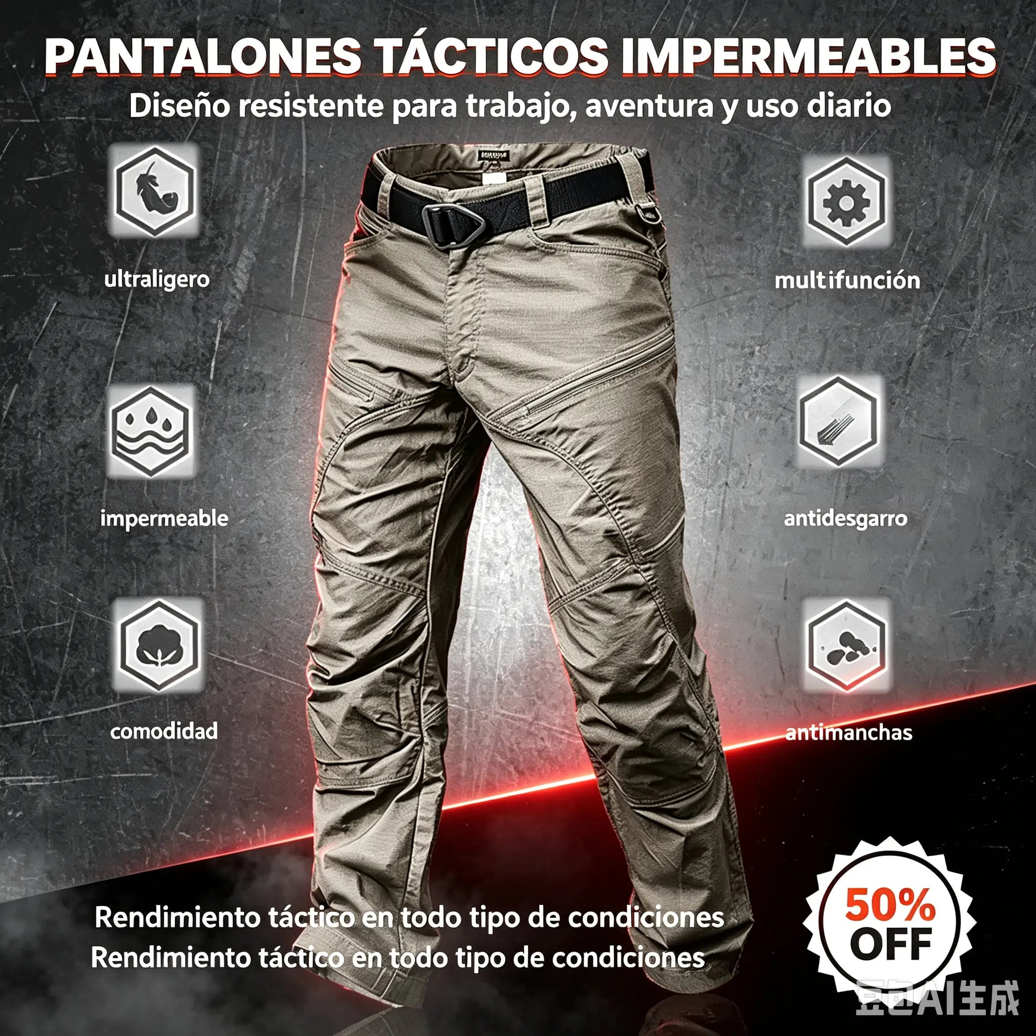 🔥 [S-6XL] pantalones de trabajo para hombres pantalones militares ❤️ (40-105kg)