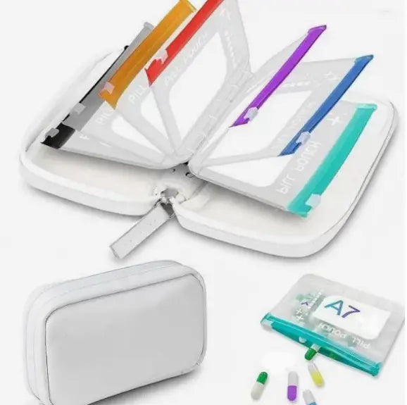 💊✨ Bolsa impermeable para medicamentos: bolsa portátil para medicamentos y suministros, adecuada para viajes, el hogar y el uso diario.