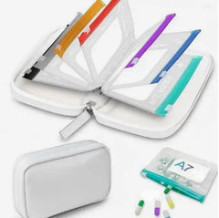 💊✨ Bolsa impermeable para medicamentos: bolsa portátil para medicamentos y suministros, adecuada para viajes, el hogar y el uso diario.