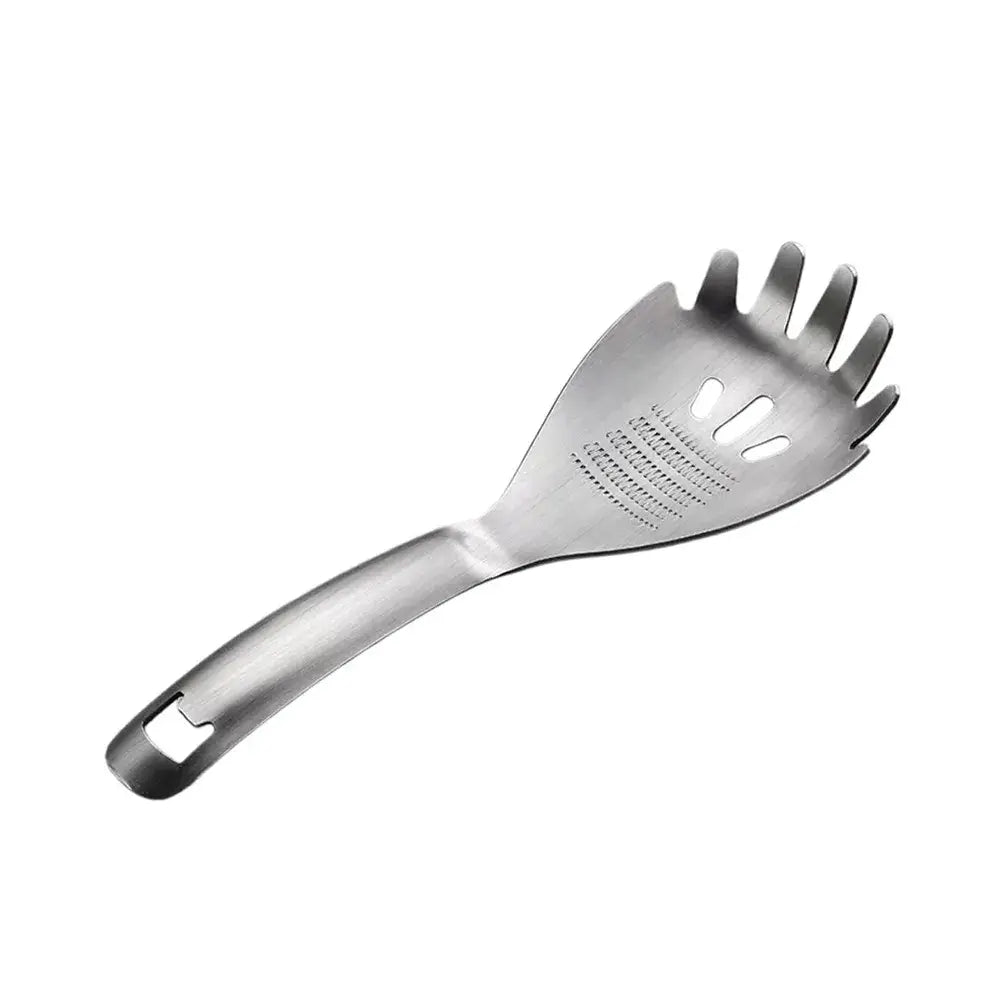 🥄🔪 Cuchara Multifuncional de Acero Inoxidable – Ralla Jengibre, Muele Ajo, Hace Purés y Cuela 🧄🥕