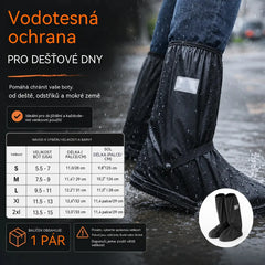 🌧️✨Nové protiskluzové, vysoké, silné, voděodolné a opakovaně použitelné návleky na boty – vhodné do deštivých dnů i do blátivých a zasněžených podmínek.