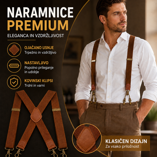 📢📢 50 % popust! ⏰ Moške prekrižane naramnice (s kavlji)