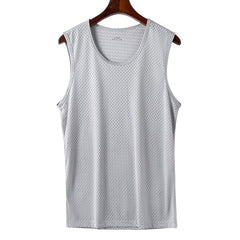 🔥🔥【Compre 1 y obtenga 1 gratis】【30-120kg】Camiseta informal de seda helada para hombre ✅ Ligera, transpirable y de secado rápido.