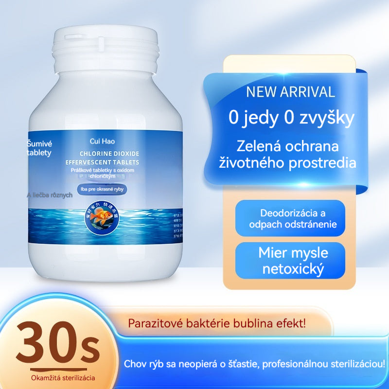 🐟【100 Tabletas】【Compra 1 y llévate 1 gratis】💧 Tabletas efervescentes para limpiar el agua de acuarios y estanques, tabletas oxigenantes para acuarios 🔥