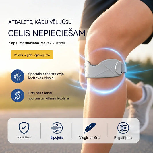 【2 pāri (4 gab.)】🏃‍♀️ Sporta ceļgalu ortoze – ērts un drošs atbalsts