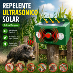 🔥【30% OFF】🐅Repelente ultrasónico de animales salvajes alimentado por energía solar