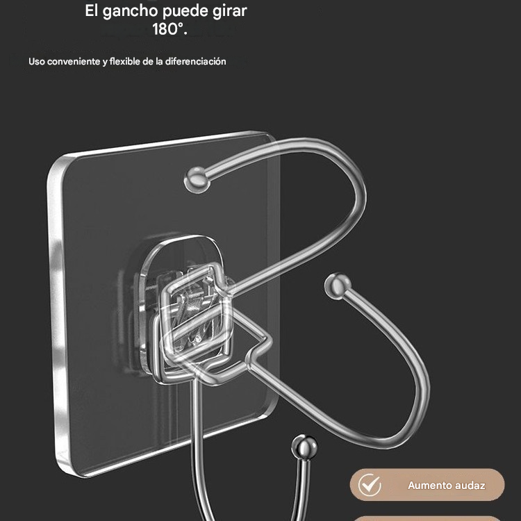【Compra 10 y llévate 10 gratis】-- Sin taladro, sin dejar rastro, gancho resistente【Soporta hasta 50 kg】