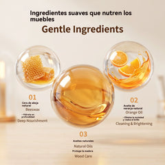 🔥Oferta por tiempo limitado✨Crema de cera de abeja natural de alta eficacia para pulir y limpiar madera.