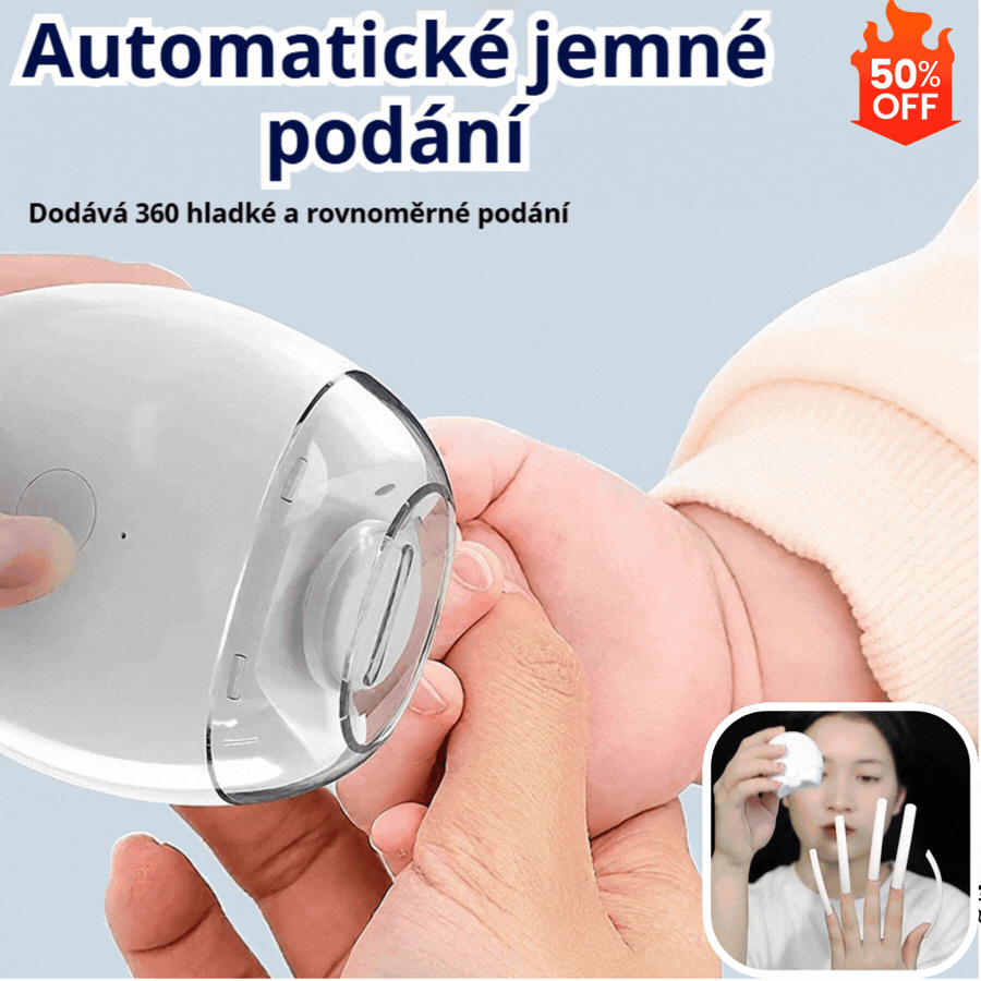 💅 ✨ Automatický pilník na nehty 1, bezpečná a šetrná péče o nehty 👶🔧