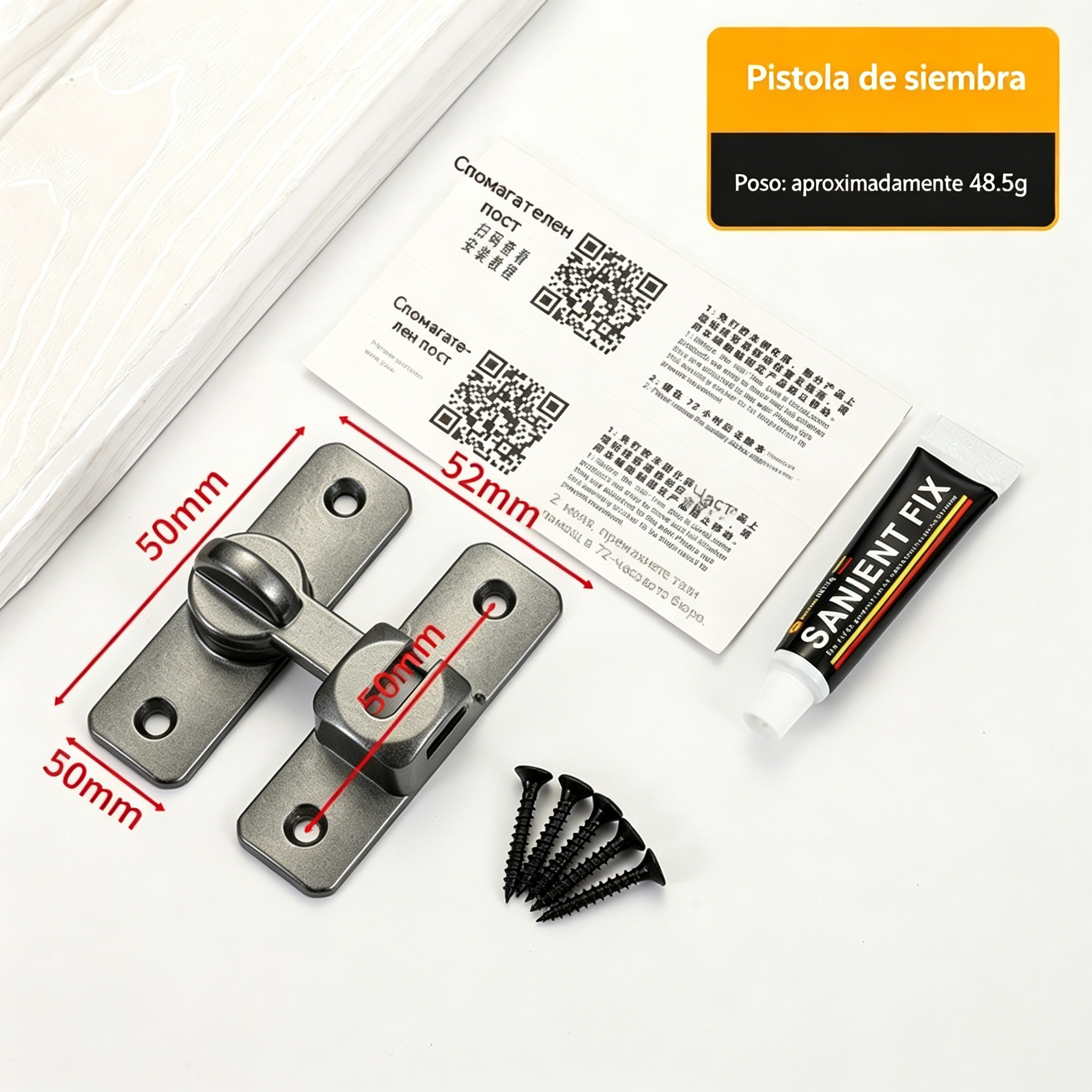 【Compra 1, llévate 1 gratis】Cerradura multifuncional sin taladro para puertas de uso doméstico