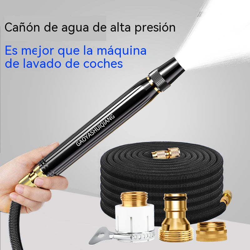 Boquilla de lavado doméstico de alta presión, pistola de agua telescópica para lavado de coches