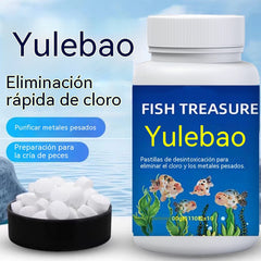 🔥【Compra 2 y llévate 2 gratis】🐠🌿Tabletas purificadoras de agua para acuarios con múltiples efectos: Esterilizan, eliminan el cloro y purifican el agua; aptas para acuarios y estanques.