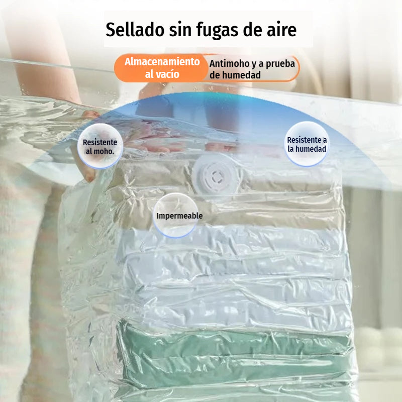 ✨🗃️ 5 artículos por 27 euros 💨 Bolsa de almacenamiento al vacío grande y compresible: no requiere bomba, es a prueba de fugas e ideal para ahorrar espacio en maletas y en casa ✈️
