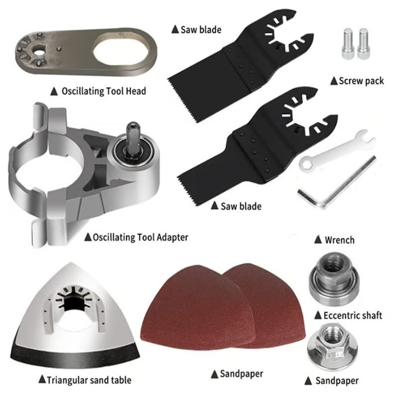 🔥Oferta  2025🎁🎁Conjunto convertidor de amoladora angular, adaptador de cabezal universal, convertidor de amoladora angular de acero al carbono a herramienta múltiple🔥🔥