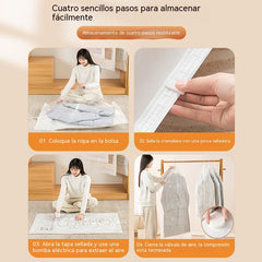 💨✨ Bolsas colgantes para aspiradora con un 60% de descuento 💞💪 Ahorran espacio, protegen del polvo y se pueden reutilizar para ropa y viajes.