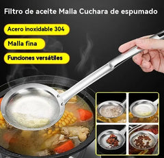 📢📢 ¡50% de descuento! 【Paquete de 3】⏰ Cuchara de filtro de acero inoxidable de malla fina 304