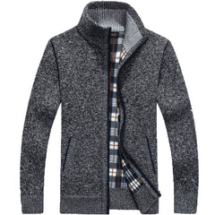 😎🧥【M-3XL】2025 Suéter suelto con cremallera de talla grande para hombre