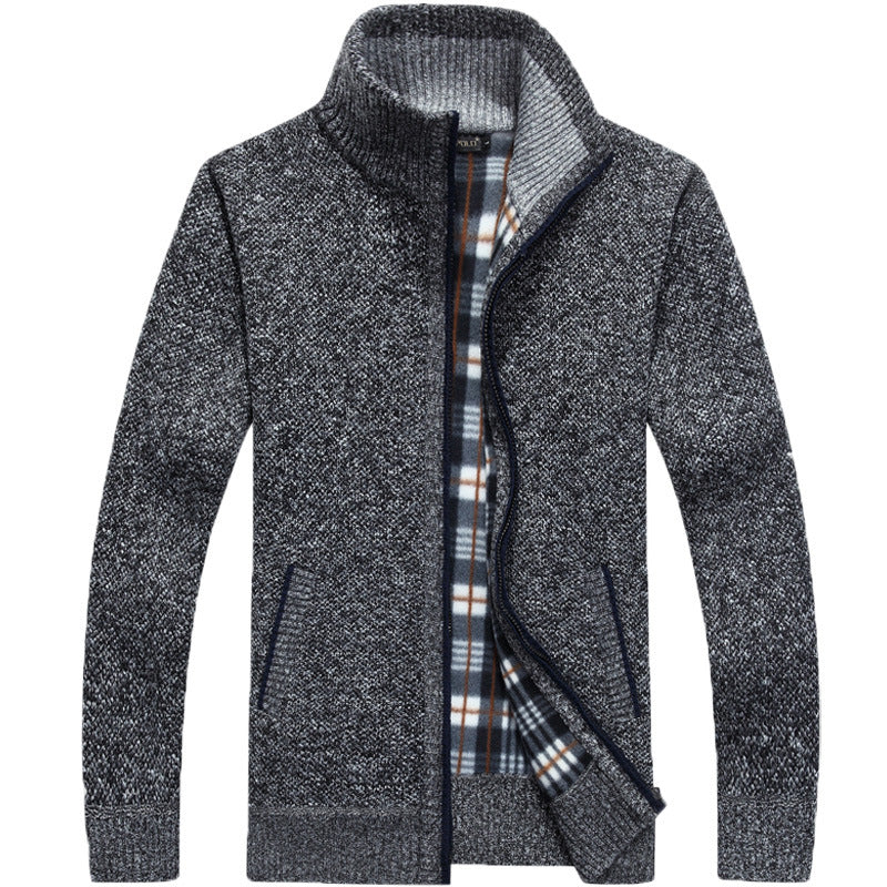 😎🧥【M-3XL】2025 Suéter suelto con cremallera de talla grande para hombre