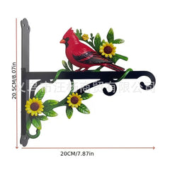 🐦【Decoración de jardín 2026】Soporte de pared de hierro forjado para macetas, gancho decorativo estilo retro con pájaros y flores para el jardín (6 diseños) ✨
