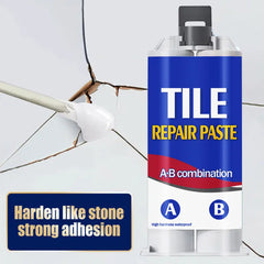 【Compra 1 y llévate 1 gratis】Agente reparador de grietas en azulejos; Reparación de esmaltes para azulejos-Dos del mismo color