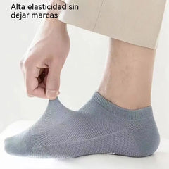 🔥【10 pares】🧦🧦 Calcetines cortos de hombre, calcetines náuticos, calcetines finos de verano, resistentes al olor y absorbentes.