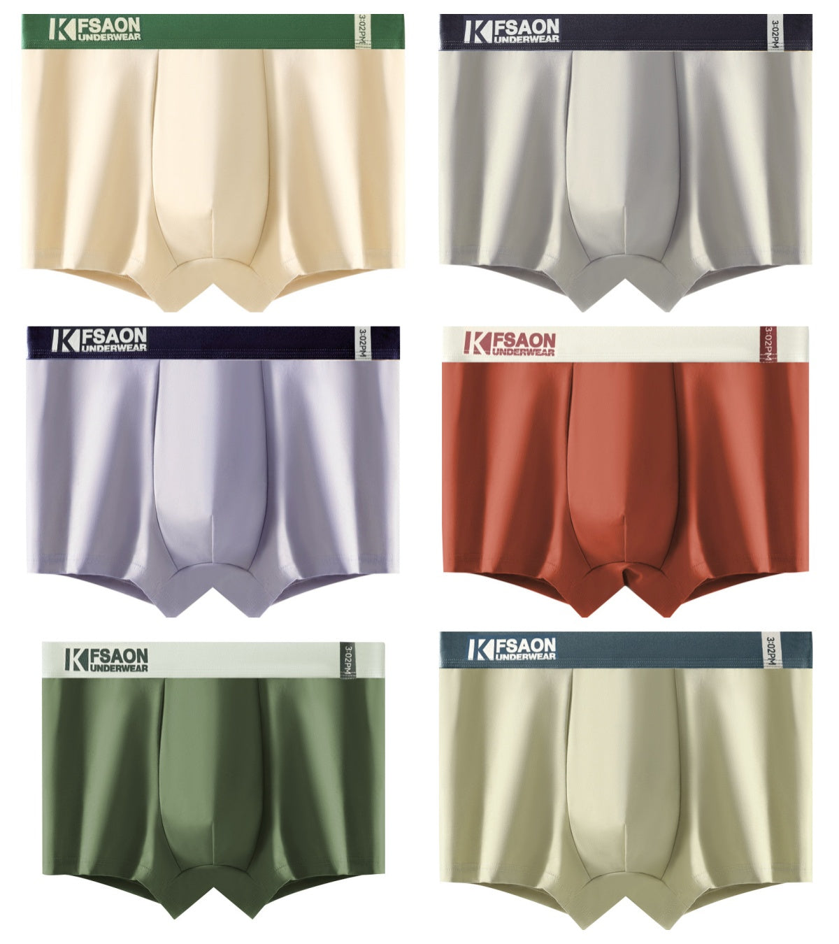 [Conjunto de 6 piezas] [L-4XL] Calzoncillos bóxer nuevos de algodón puro para hombre, tallas grandes [40-95 kg]