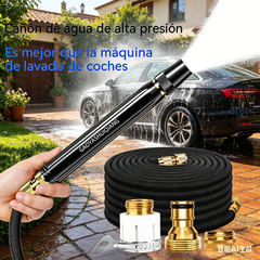🔥⏰50% de descuento【Juego de 2 piezas】Pistola pulverizadora de alta presión para el hogar + manguera de agua telescópica de 2,5 m