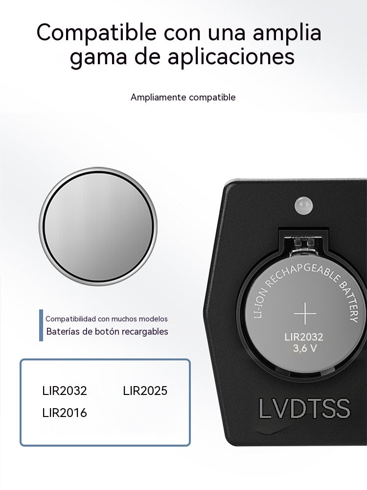 🔋Cargador de pilas de botón recargables + juego de pilas. Ideal para llaves de coche, juguetes y mandos a distancia. LIR2032 2025 2016
