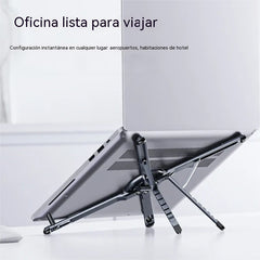 💻✨ Soporte Magnético 4 en 1 para Laptop | Ajustable, Plegable y Ergonómico con Soporte para Móvil 📱
