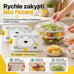 【1-et vesz, 1-et kap】Eldobható ételtároló fóliahuzat, kihúzható kivitelben, felnyitható tetővel a lezárás, valamint a por és rovarok elleni védelem érdekében; tárolásra is alkalmas.